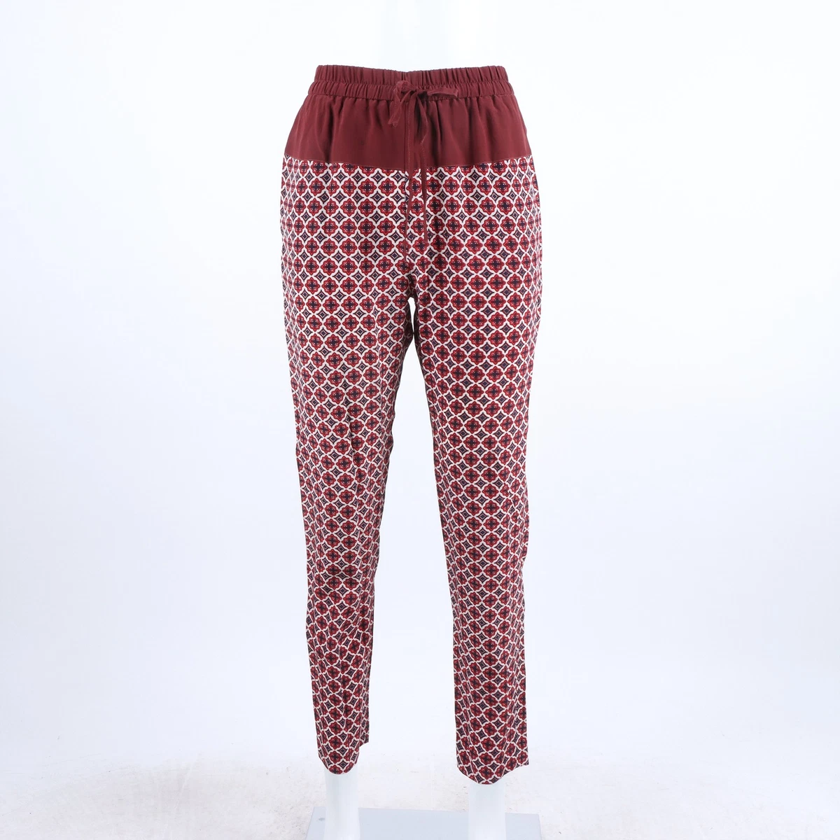 Pantalon Femme Vanessa Bruno – Coupe Ample En Coton Blanc Rayé – Taille 40