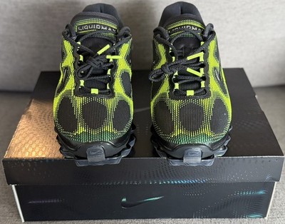 Size 10 Men s Nike Air Liquid Max Black Green Apple Fast Ship