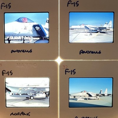 lot of 4 slides-D45  F-15 EAGLE     ''A Modeler's Eye Collection''