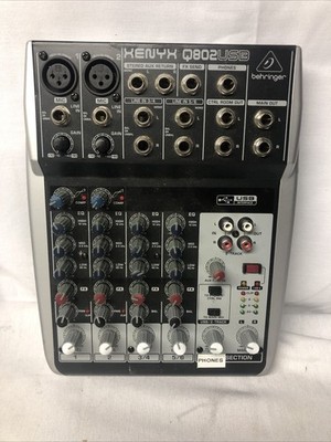 Behringer XENYX Q802USB 8-input 2-bus Mixer