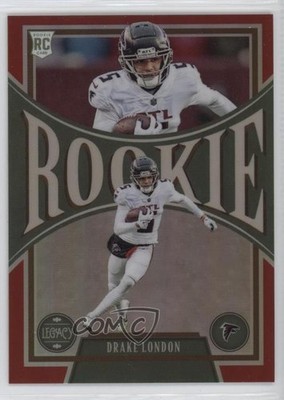 2022 Chronicles Legacy Update Rookies Red Prizm 45/99 Drake London #204 RC 1pd2
