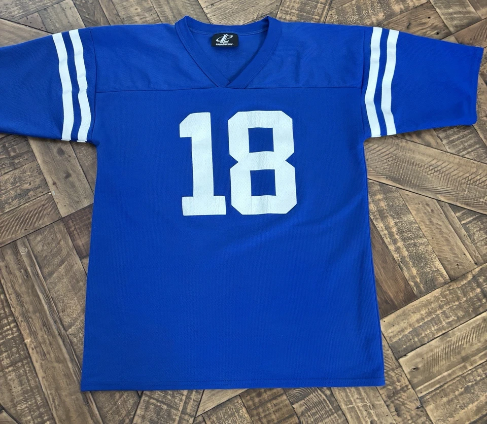 Camiseta deportiva vintage Peyton Manning #18 Indianapolis Colts logotipo NFL YXL A44 Foto 2 de 4