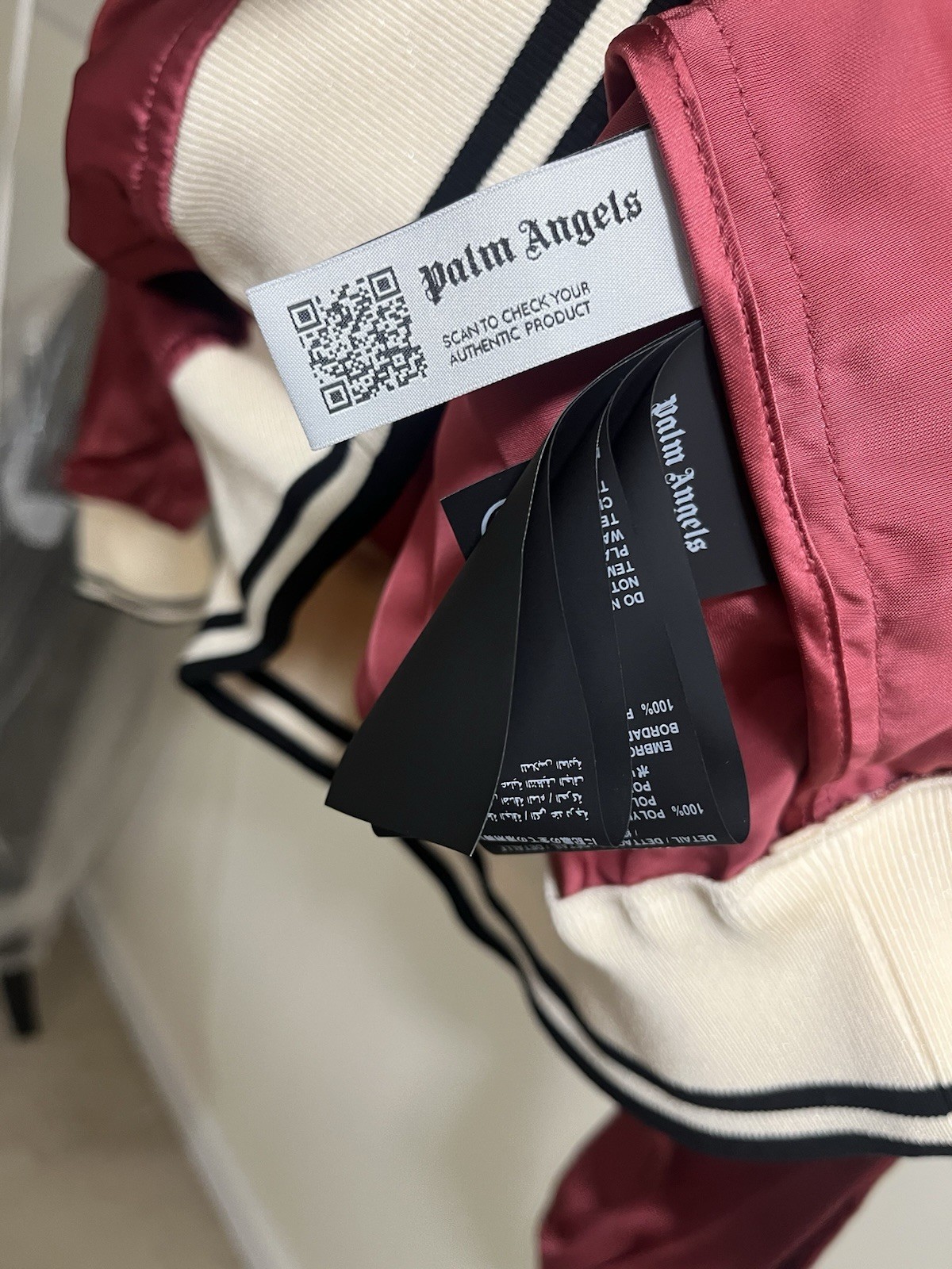 Palm Angels Classic Logo Fluid Track Jacket Sz L image 8