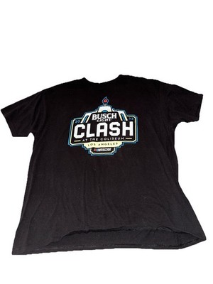 NASCAR 2023 Busch Light Clash At The Coliseum T Shirt Men's XL Black