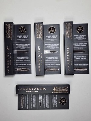 (4) Anastasia Beverly Hills Brow Wiz Skinny Brow medium Brown travel size 0.03g