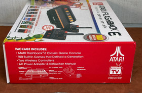 ATARI Flashback 6 Classic Game Console 100 Built-In Games 2 Wireless Controllers
