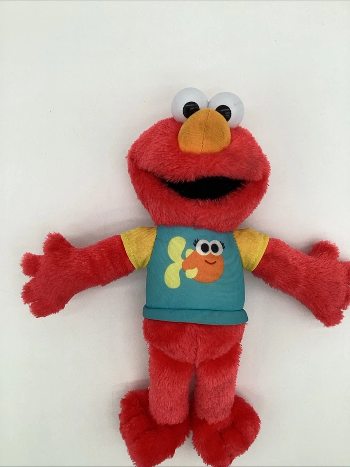 Peluche Just Play Sesame Street Elmo - 12” - ¡Linda camisa turquesa funcionando! Foto 4 de 4