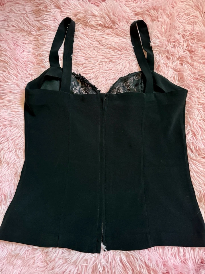 Camisa Blusa Vintage D’ore Della Roufogali Encaje Cuentas Lentejuelas Foto 2 de 3