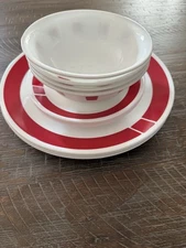 Corelle Urban Red 12 Piece Dinnerware Set Service for 4