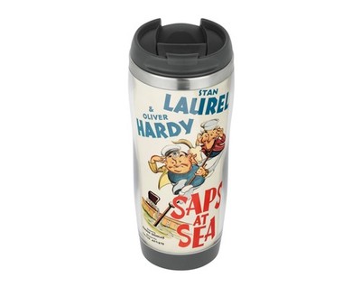Saps At Sea Laurel and Hardy - Travel Mug Thermo Isoliert Edelstahl Kaffeetasse