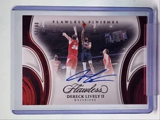 DERECK LIVELY II 2024-25 FLAWLESS FINISHES AUTOGRAPH RUBY AUTO 08/15