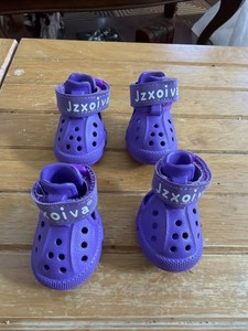 Jzxoiva Dog Shoes Size 2 Purple
