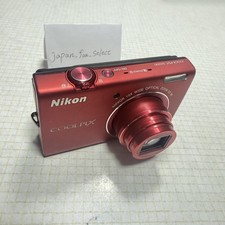 Nikon COOLPIX S6200 Red Digital Camera 16.0MP 10x Zoom ISO 80-3200 HD movies