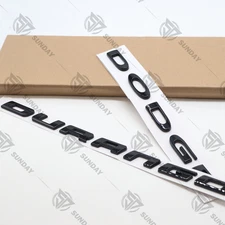 2x Rear Tailgate Emblems Letters for 2014-2023 Durango – Raised Gloss Black