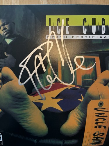 ICE CUBE SIGNED DEATH CERTIFICATE VINYL RECORD WITH JSA COA - Picture 2 of 3