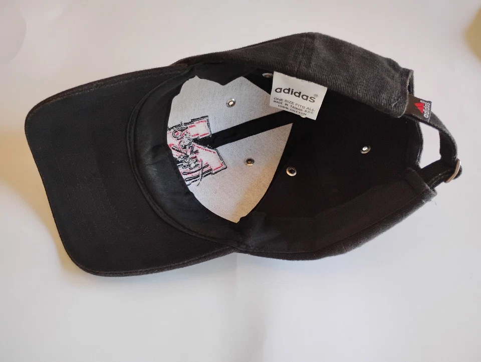 Adidas Unisex Gorra de Entrenamiento de Béisbol Algodón Negro/Rojo Correa Ajustable Huskers Foto 4 de 4