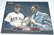 2024 Topps Stadium Club Baseball Carlton Fisk Boston Red Sox Black Foil #22