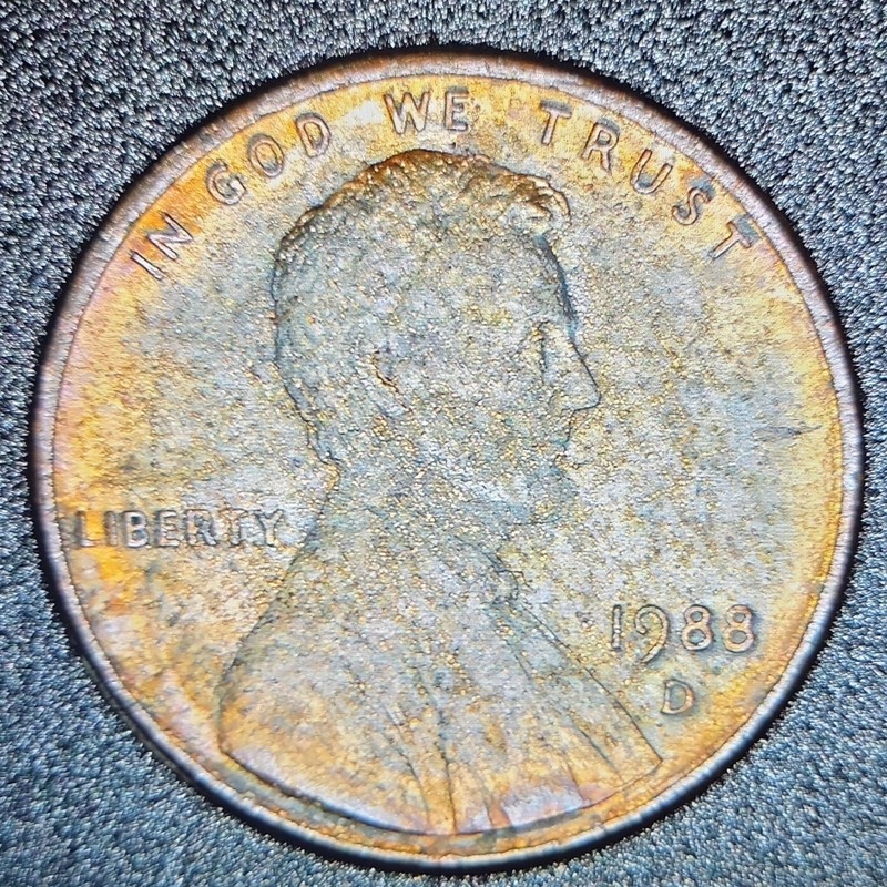 1988-D Lincoln Memorial Small Cent Circulated Business Strike Denver Mint 2.55 g