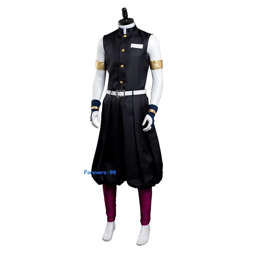 Anime Demon Slayer Tengen Uzui Kimetsu no Yaiba Outfit Cosplay Halloween Costume - Image 3 of 4