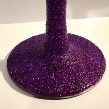 Personalised Glitter Stemmed Wine Glass Or Champagne Flute  For Any Occasion