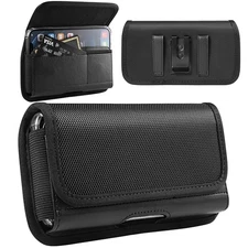 Nylon Cell Phone Holster Case with Belt Clip Loop Compatible with Galaxy S24 ...