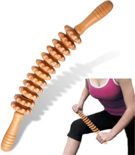 Curved Wood Therapy Massage Roller Tools,Lymphatic Drainage, Cellulite Massage