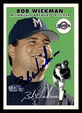 2000 Fleer Tradition Baseball #294 Bob Wickman Signed Autograph (no COA)