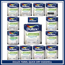 Dulux  Quick Drying Eggshell Paint For Wood  Metal  All Colours  750ml