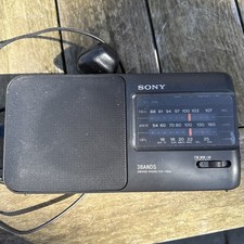 Sony ICF-790L Portable Portable FM MW LW 3 Band Radio Black