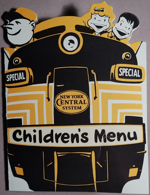 #ad NYC New York Central System RR Railroad Childrens Menu 1950s B5 52 $18.87