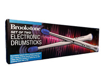Brookstone Electronic Drumsticks set of 2 New in Box