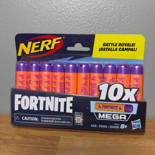 NERF Fortnite Battle Royale MEGA 10 Dart Refill Purple Orange Sealed Neu Kugeln