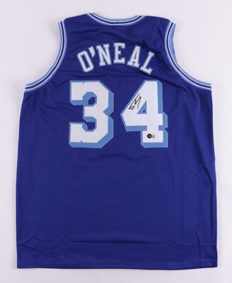 Shaquille O'Neal Signed Lakers Blue Jersey (Beckett Hologram