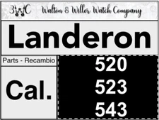 1 Pc Landeron 520 523 543 Original Parts GENUINE Recambio New NOS Vintage 3WC