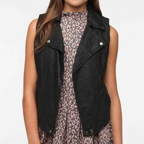 Urban Outfitters Faux Leather Moto Vest Small READ DESCRIPTION