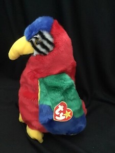 TY Beanie Buddies - JABBER - Parrot- 1999