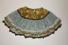 Girl's 12 Matilda Jane You  Me Ava skirt tiered ruffle tulle floral patchwork