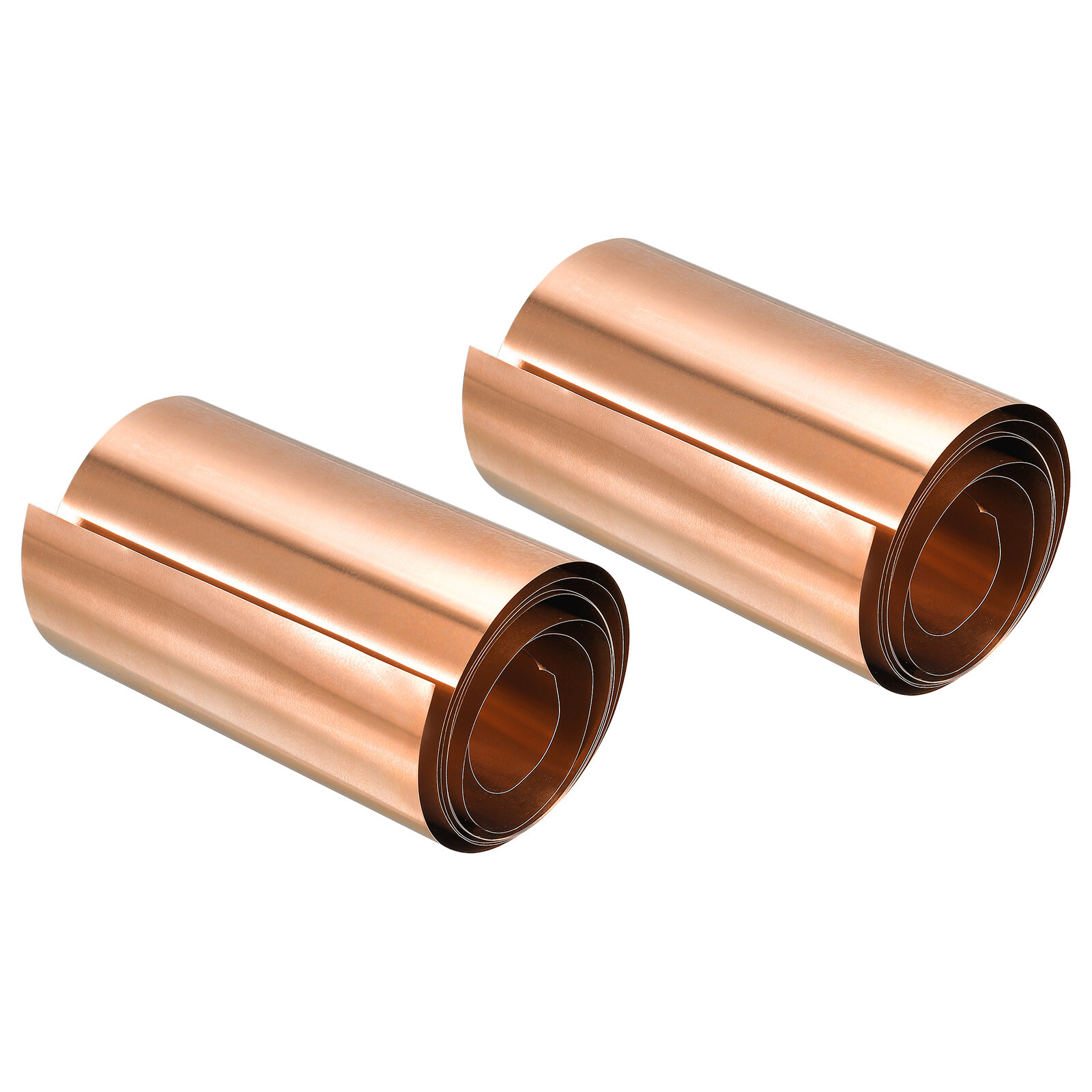 Copper Thin Foil Roll Sheet, 2Pcs 0.03x100x1000mm Pure Copper Foil Sheet