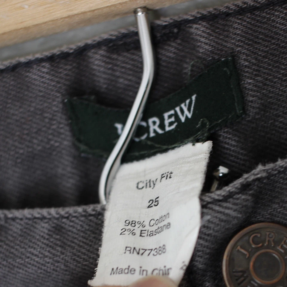 Pantalones de mezclilla cargo J Crew Y2K City Fit para mujer talla 25 tiro bajo tobillo Baddie Edgy 00s Foto 4 de 4