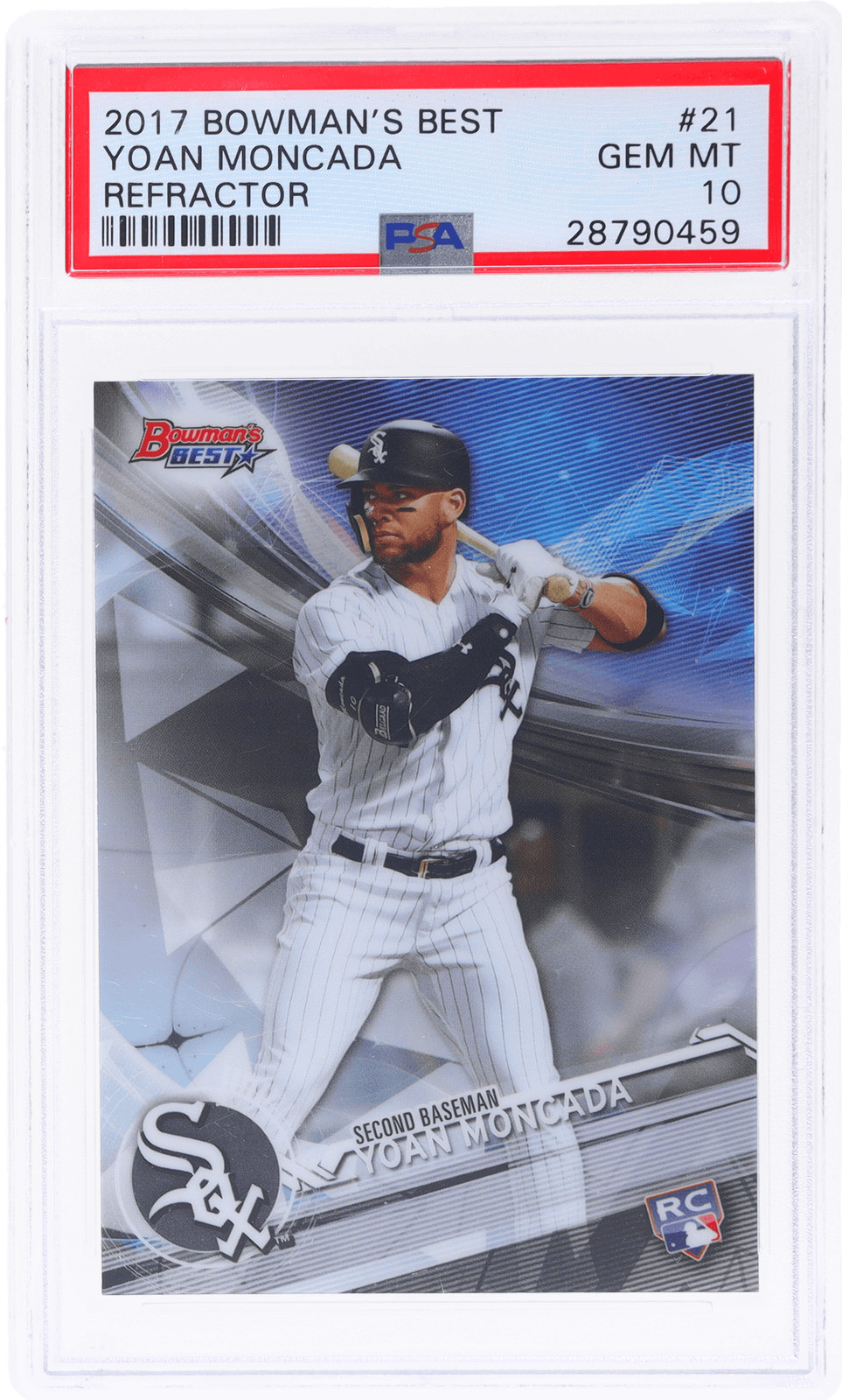 2017 Bowman's Best Yoan Moncada Refractor #21 PSA 10