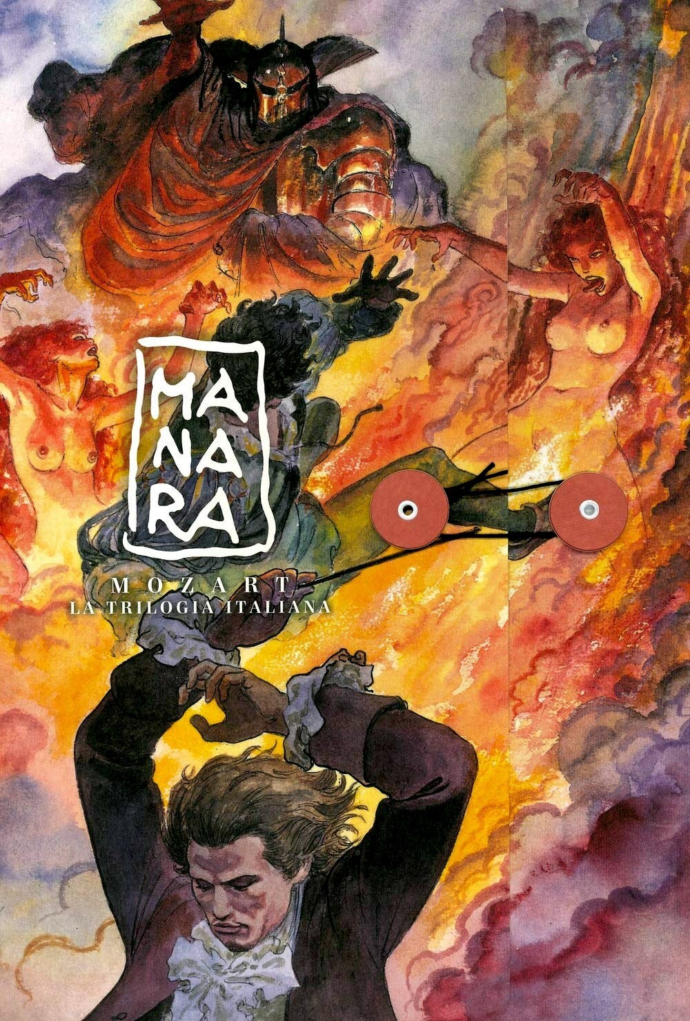 Milo Manara - Portfolio Mozart - La trilogia italiana - 9 stampe dell'artista