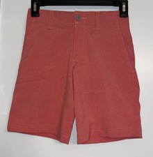 Jack Nicklaus Boys' Heather eco choice Golf Shorts - Coral Red, Size 6 NWT spf50