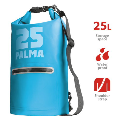 BORSA BORSONE IMPERMEABILE 25 LT TRACOLLA MARE KAYAK CANOA ZAINO  GALLEGGIANTE | eBay