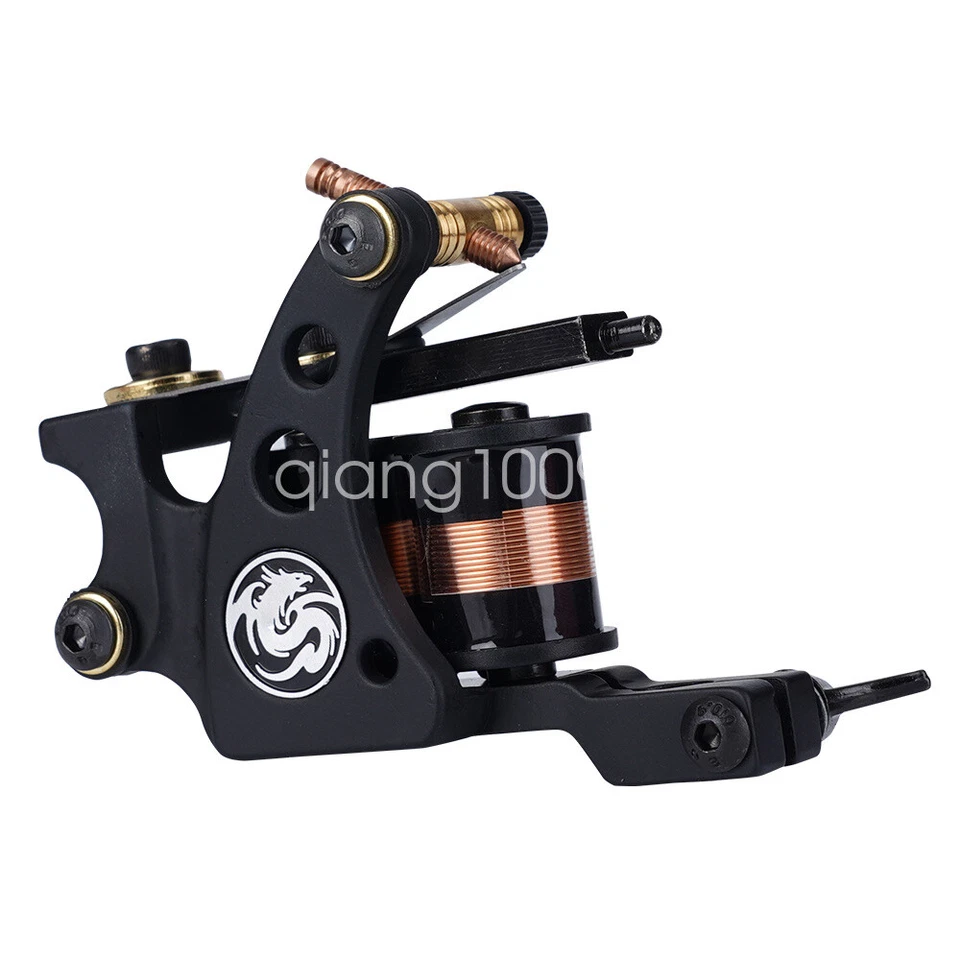 Kit de tatuaje para principiantes Dragonhawk 2 máquinas fuente de alimentación tintas agujas puntas fuente Foto 2 de 4