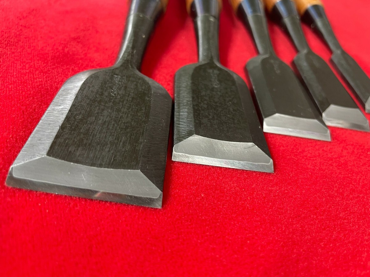 Japanese chisel Oire nomi Set of 10 3mm~42mm Kikuhiromaru Japanese chisel Oire nomi Set of 10 3mm~42mm Kikuhiromaru