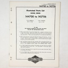 Vtg 1973 Briggs & Stratton 144700-145706 Illustrated Parts List