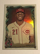 2023 Topps Allen & Ginter Silver Portrait Hunter Greene Cincinnati Reds 182