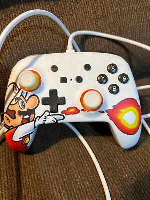 Nintendo Switch Controller. Power A Enhanced Wired Works great. Mario Fire Power