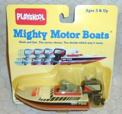 Playskool Mighty Motor Boats Racer SR-700 Wind-up MOC Vintage