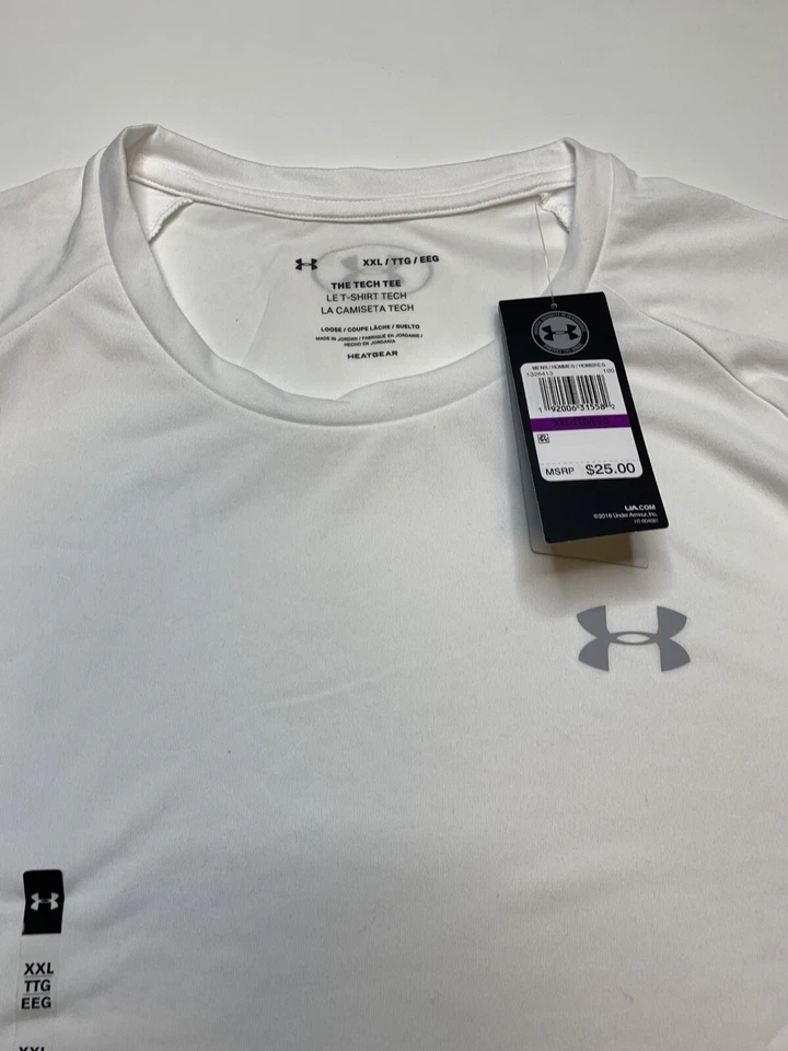 Футболка Under Armour Tech 2.0 белая стандартная 2XL - Изображение 3 из 3